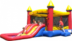 Kiddo Red Castle Bounce House combo(toddler)